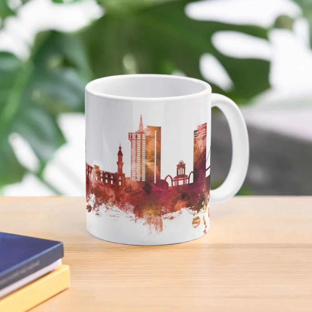 Khartoum Sudan Skyline Classic  Mug Gifts Photo Handle Round Drinkware Simple Image Tea Coffee Picture Design Printed Cup