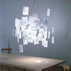 Ingo Maurer colored paper chandelier LED E27 Lamp replica designer Chandelier For Living Room Dining Room Home DIY Chandelier