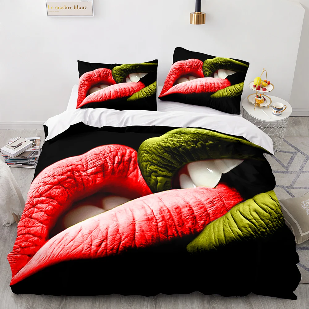 

Love Bedding Set Single Twin Full Queen King Size Wedding Bed Set Aldult Kid Bedroom Duvetcover Sets 3D Anime couple 041