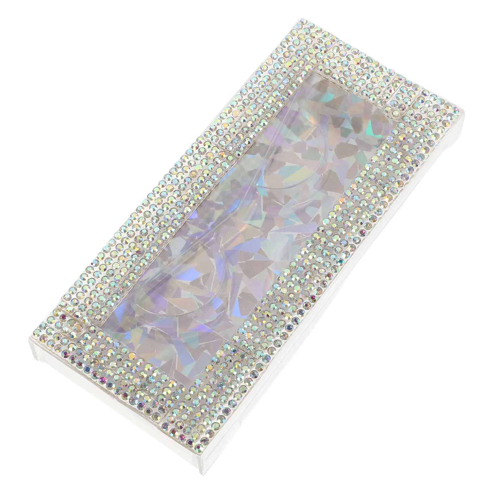 라인스톤 속눈썹 보관함 슬라이드 아웃 트레이 여행용 정리함 인조 속눈썹 메이크업 케이스 홀더 컨테이너