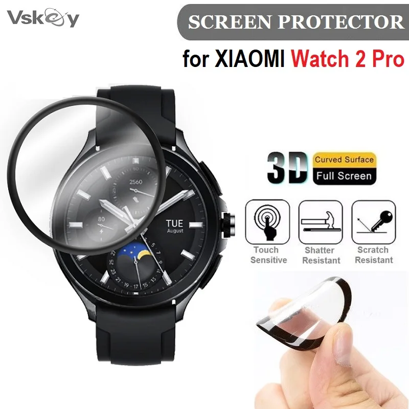 

100PCS 3D Soft Smart Watch Screen Protector for Xiaomi Watch 2 Pro Full Cover PMMA Protective Film