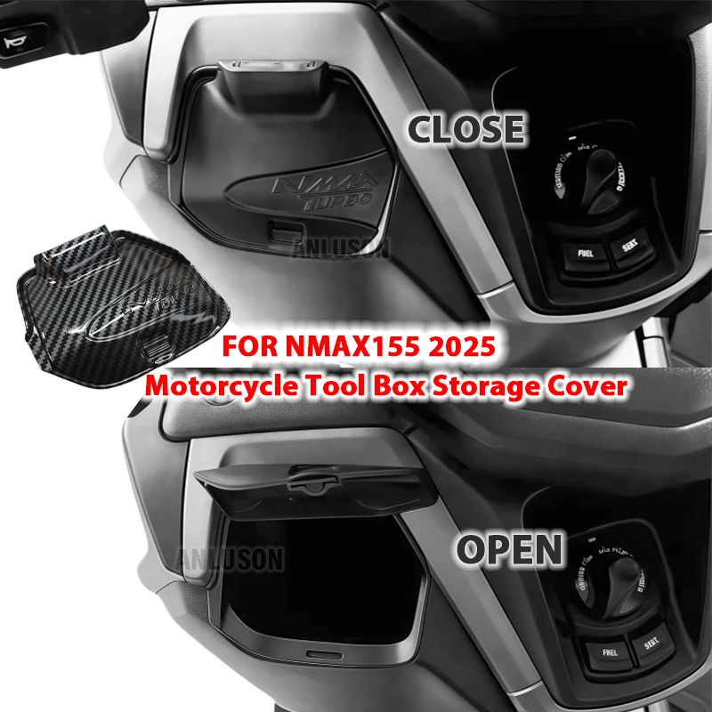 

NEW Motorcycle Side Pocket Cover Lid Wear Resistant For Yamaha NMAX155 NMAX 2025 Accessories Charger Waterproof Cap