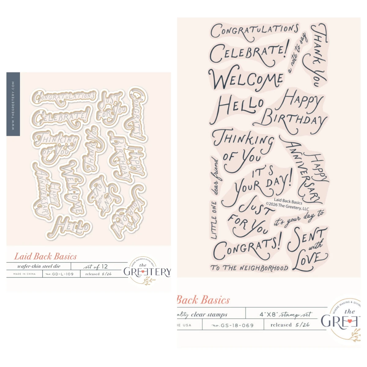 Mai 2026 Neu: Greetery for the Ages Kapsel-Party-Szenen-Bogen-Box Mini-Stanzformen Stempel Schablone für DIY Scrapbooking Grußkarten