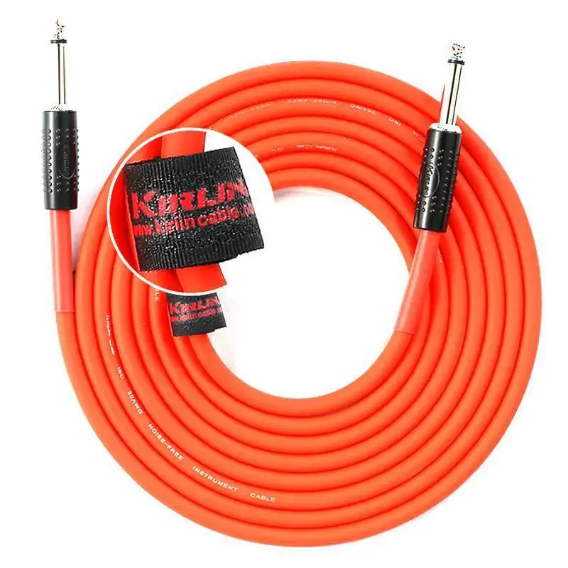 كابل كيرلين لتقليل الضوضاء للآلات الموسيقية، خط للجيتار الكهربائي والباس والطبول ومكبرات الصوت، 3 و6 و0 و5 متر، نواة نحاسية... #3