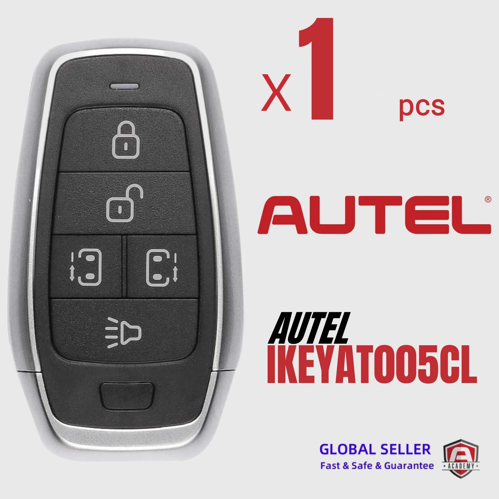 

1PCS Autel Ikey IKEYAT005CL AT005CL Universal Smart Remote Key 5 Buttons For Autel Smart Key For KM100 IM508 IM608 KM100E