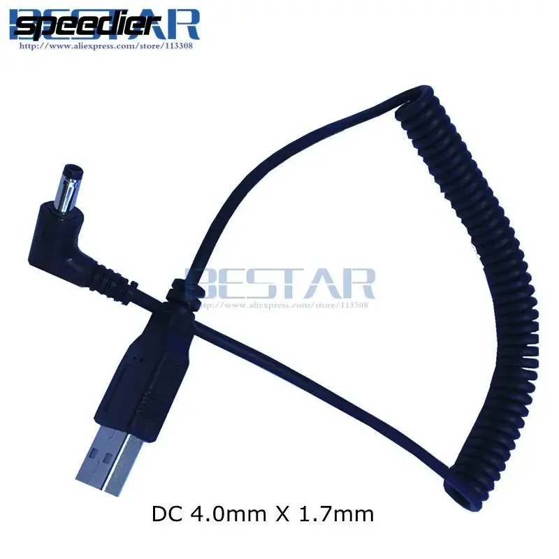 

USB 2.0 A Type Male to Right Angled JACK DC 4.0x1.7mm 4.7x1.7mm 5.5x2.1mm 5.5x3.0mm 3.5x1.35mm 5V Power Cable 1m