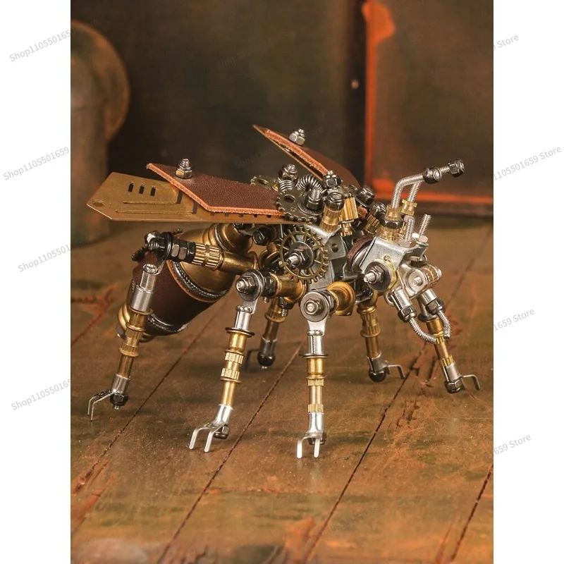 For the mechanical party insect series 3D -dimensional metal assembly flying ants firefly assembly model art ornament creativity