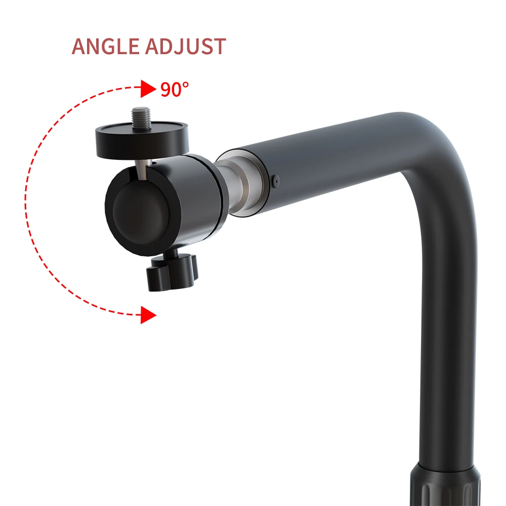 Bola De Metal Flexível Cabeça Mesa C Suporte, Suporte De Carga De 5kg, Projetor De Luz De Placa, Câmera Do Smartphone