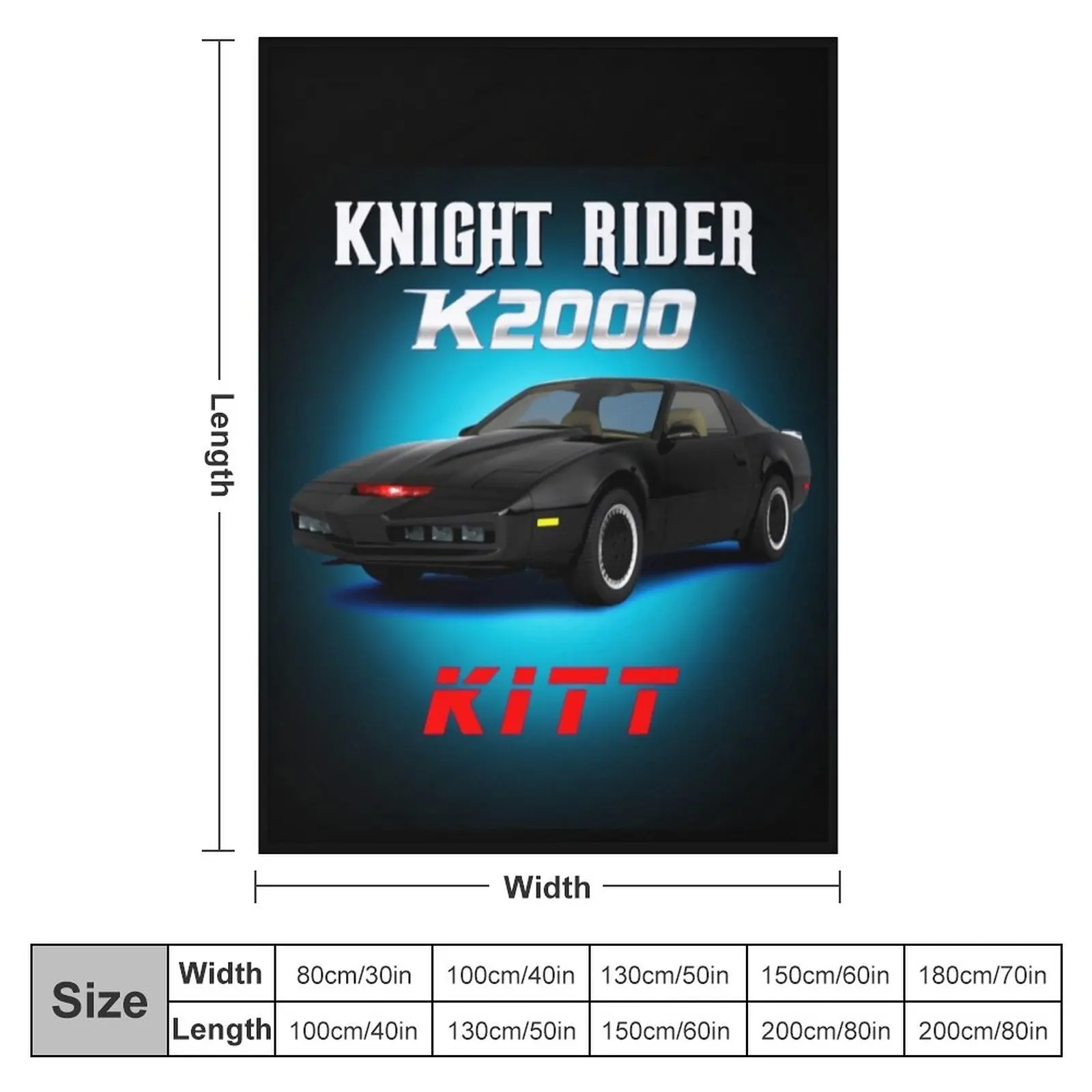 K2000 knight rider Throw Blanket manga Luxury Blankets