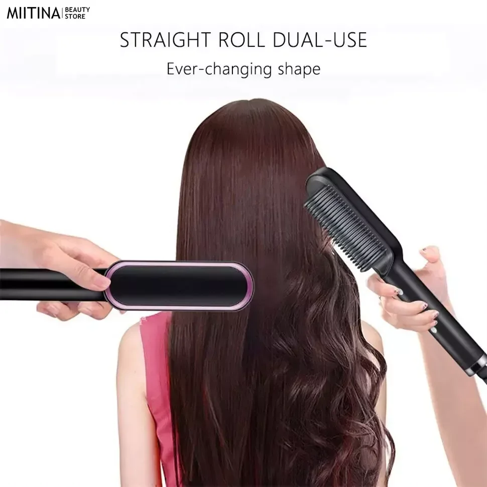 Professional Quick Heated Electric Hot Comb Hair Straightener Professional Negative Ion Hair Straightener Hair Straightener