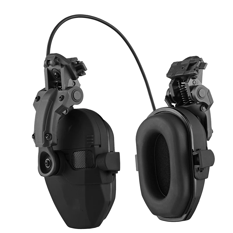 Active Helmet Mounted Earmuffs For Shooting Electronic Hearing Protection Ear Protect Noise Reduction Active Hunting Headphone