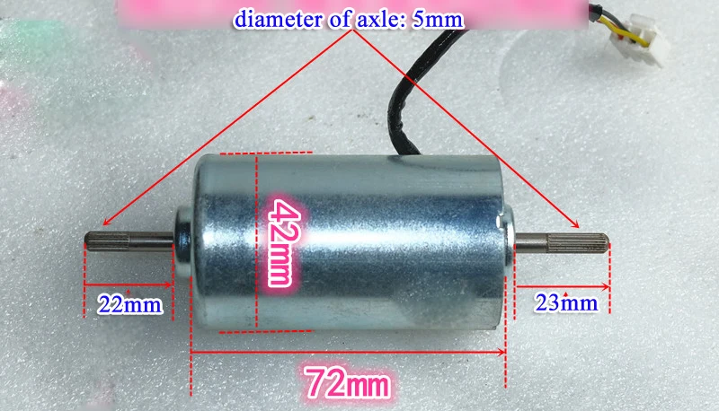 DC12-V24V 6800rpm Double output shaft Large torque 795 3-phase brushless motor