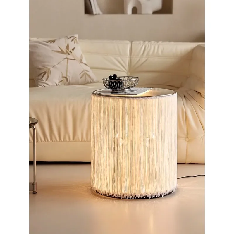 Tassel lamp retro floor lamp, bedroom creative decorative ambient light