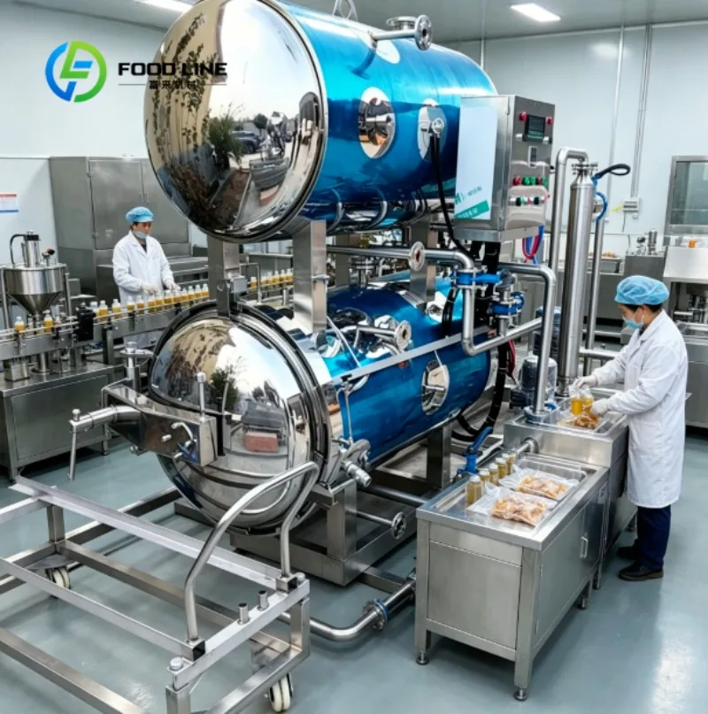 High Temperature Sterilization Retort for Food Manufacturing with Advanced Control Systems,  Consistent Batch Processing Results