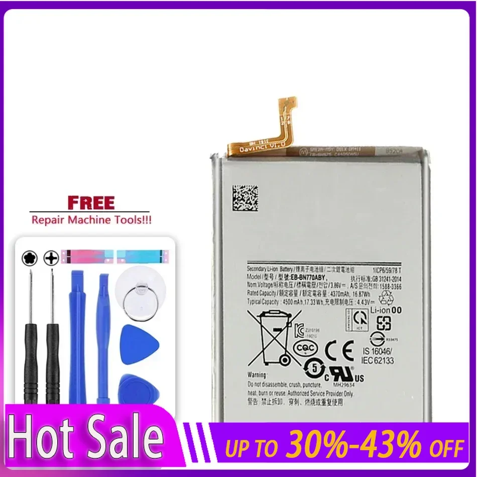 Kikiss EB-BN770ABY Battery 4500mAh For Samsung Galaxy Note10 Lite 10Lite Batteries