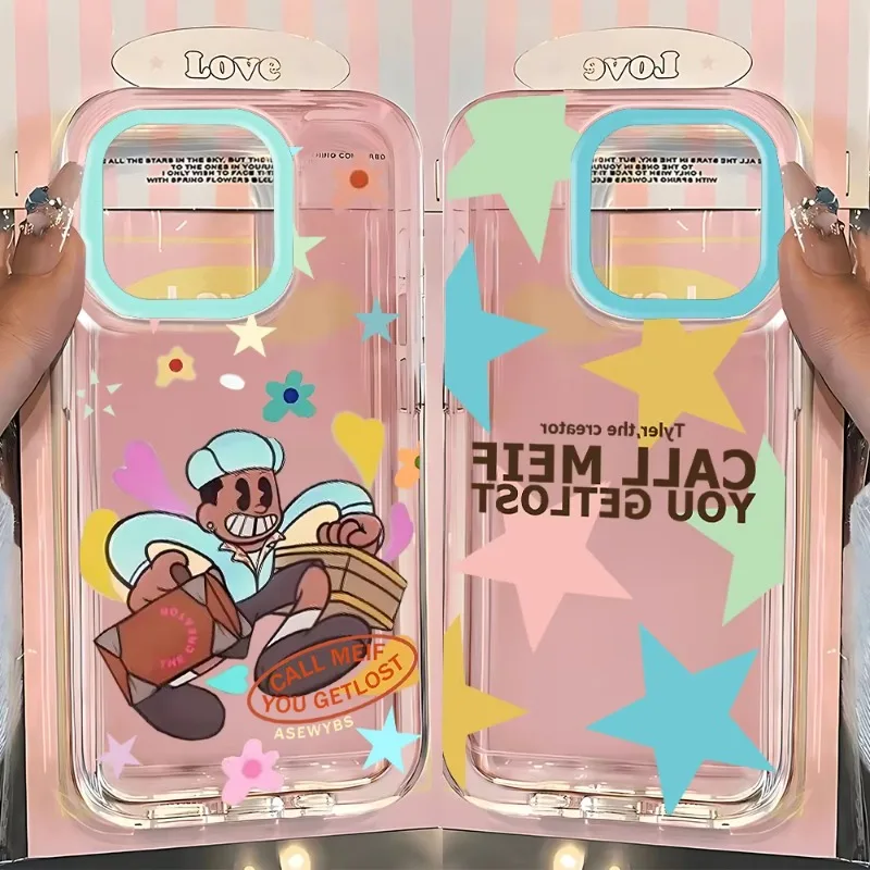 

Hot New Tyler The Creator Clear Phone Case For iPhone 16 15 11 12 14 13 Pro Max Mini X XSMax XR 7 8 Plus SE4 16e Silica Covers
