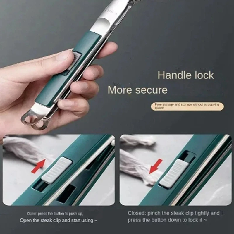 Edelstahl Steak Clip Pfannkuchen Grill Spatel Clip BBQ Zange Braten Fisch Spatel Clip Brot Home Küche Werkzeug