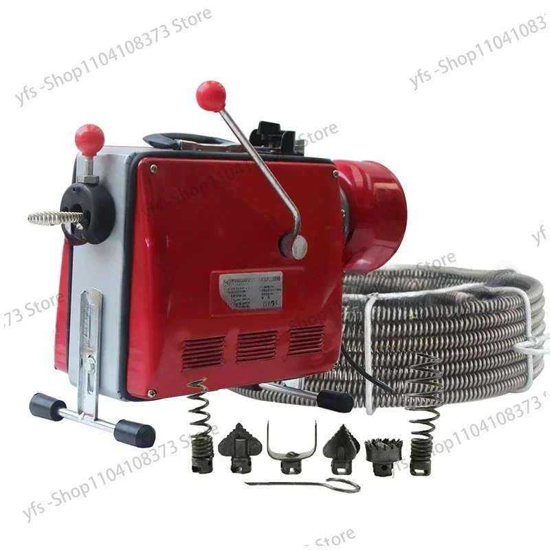 100D automatic electric pipe dredging machine sewer dredger toilet floor drain