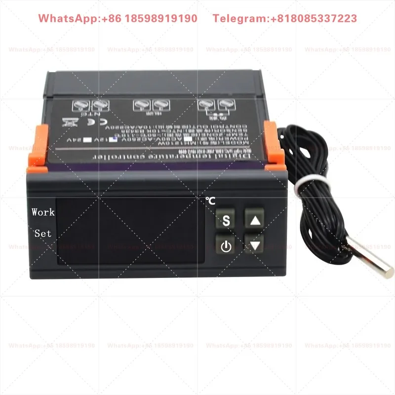 1210W Microcomputer Digital Temperature Controller Ultra Wide AC90-250V 10A Relay NTC Probe Heating Cooling Thermostat Regulator