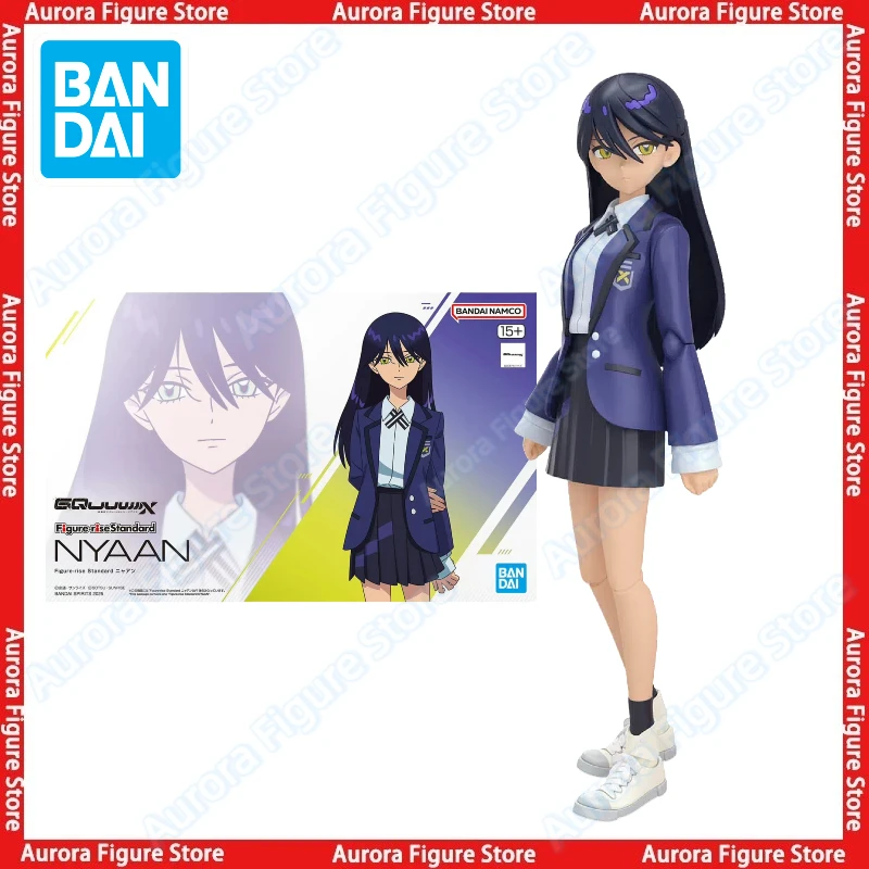 

In Stock Bandai Gundam GQuuuuuuX Figure-rise Standard FRS Nyaan Mobile Suit Girl Assembly Model Anime Action Figures Toys PVC