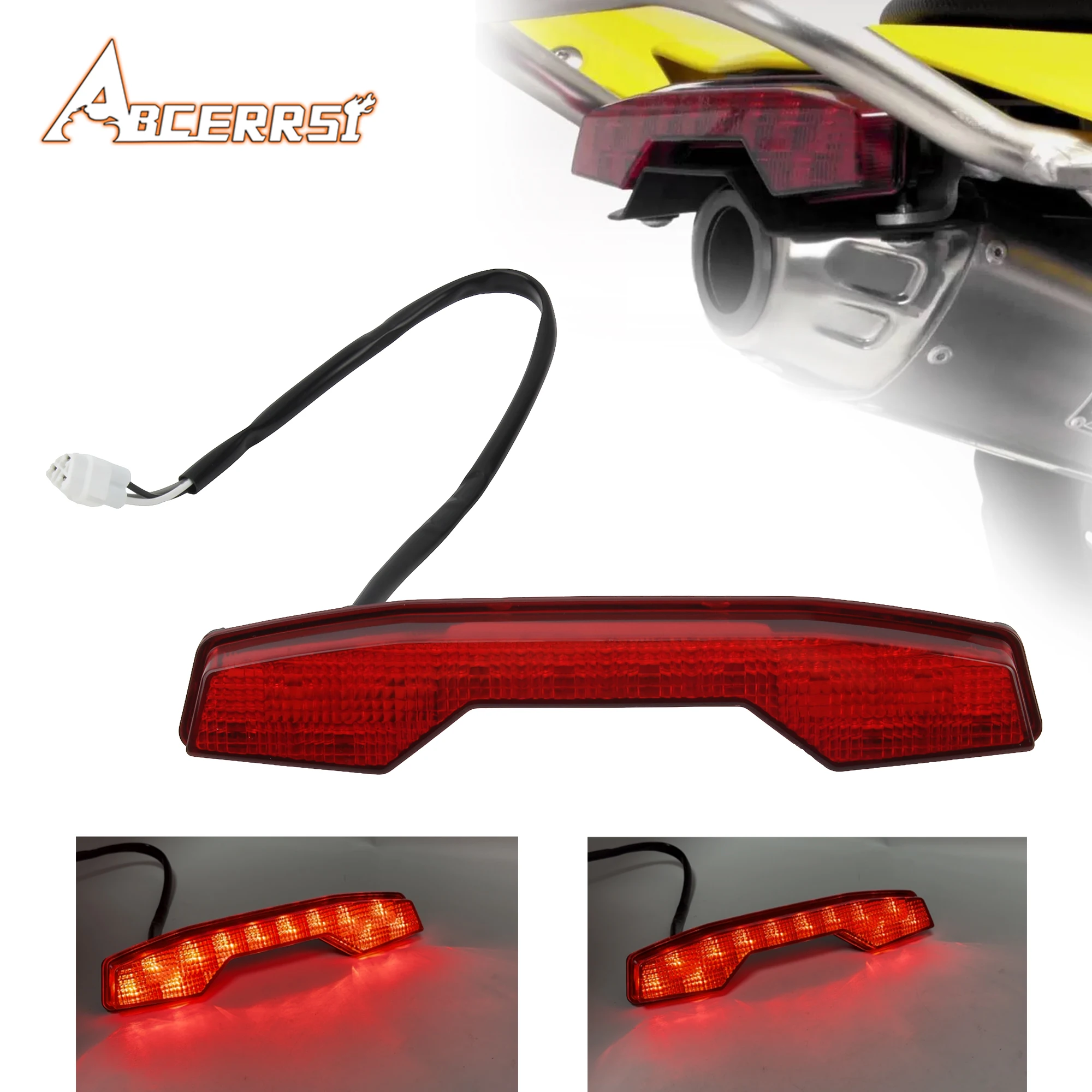 

For Suzuki ATV UTV Motorcycle Taillight Assembly LTZ400 LTR450 LTR450R Red Brake Taillight Warning Light Motocross Accessories