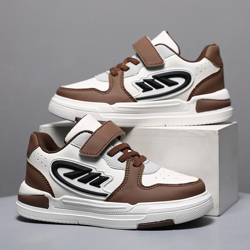

Children's Sports Shoes Waterproof Student Casual Shoe Girls Flat Bottomed Leather Board Shoe Boys Running Shoes Zapatos De Niña