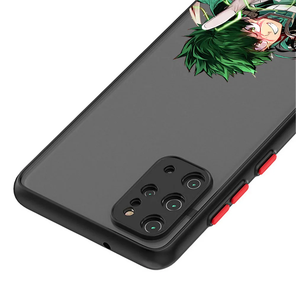 Phone Case For Samsung S25 Plus S24 S23 FE A52 A71 A72 A73 A51 A53 A54 A55 My Hero Academia Asui-Tsuyu Matte Translucent Cover