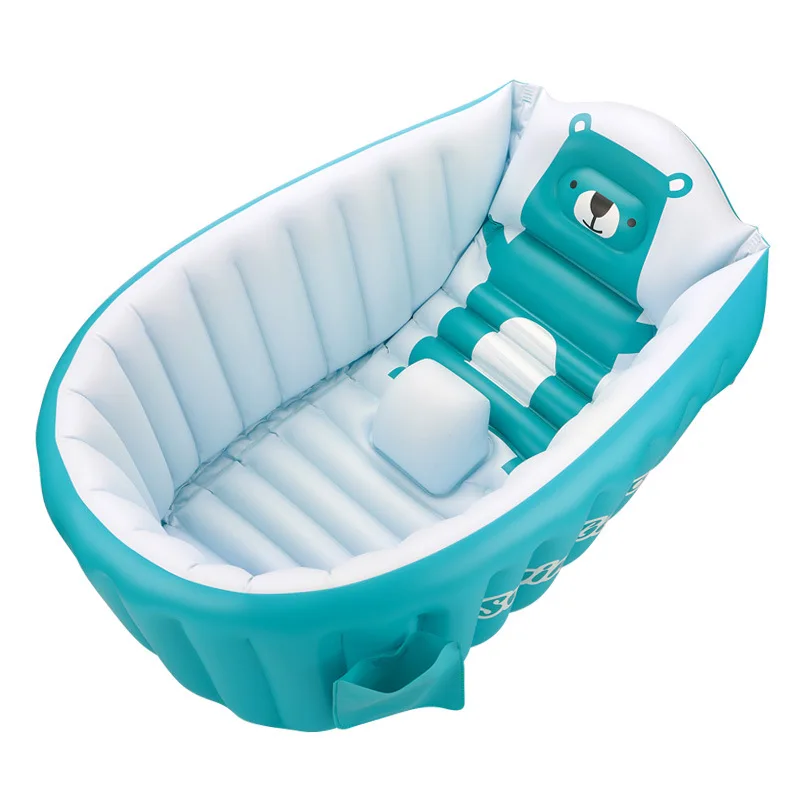 Inflável banheira do bebê mini natação piscina infantil bacia de banho crianças assento de banho portátil dobrável macio banheira natação acessórios