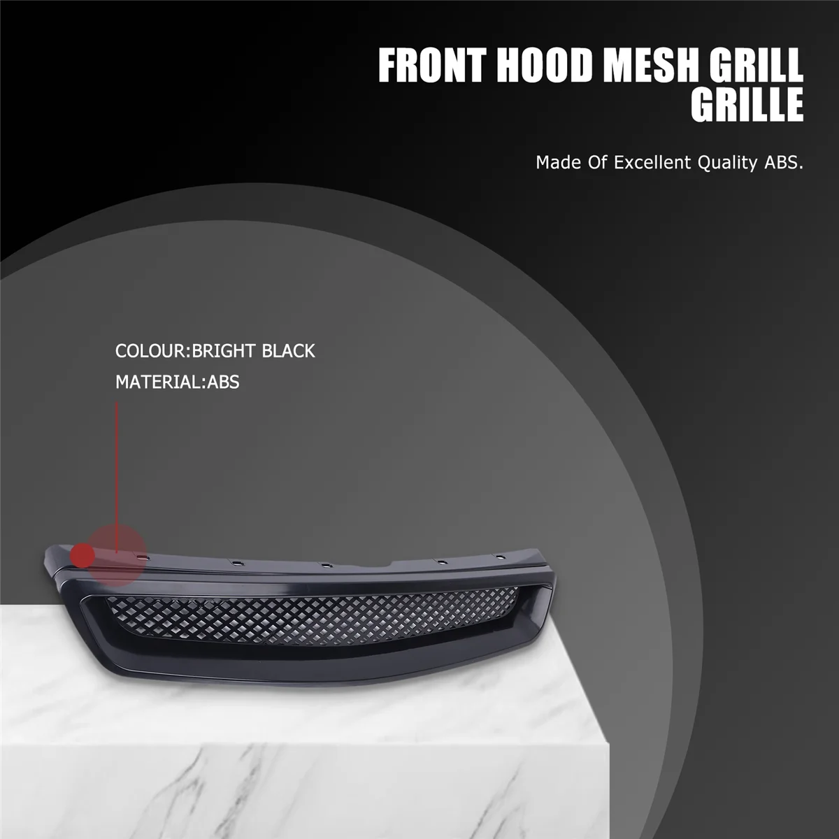 

Трендовый передний бампер в стиле EK T-R, сетчатая решетка, гоночная решетка для EK DX EX LX 1999-2000, глянцевая