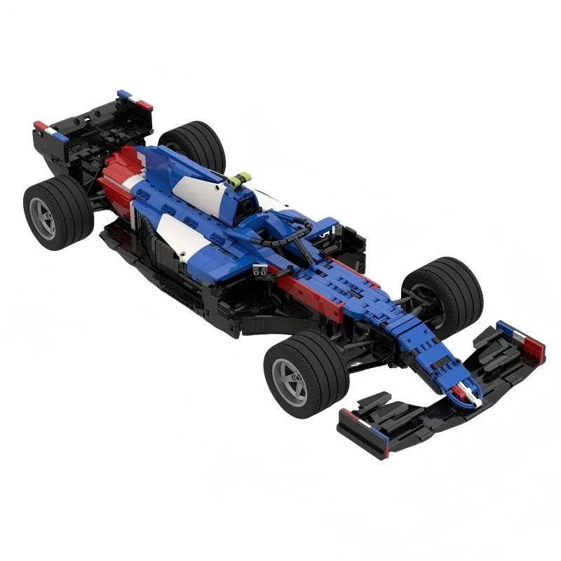 2255Pcs Sleek Modern Open Wheel Racing Car Model Custom Building Blocks Diy Assembly Puzzle Toy Popular Gift Collection Display