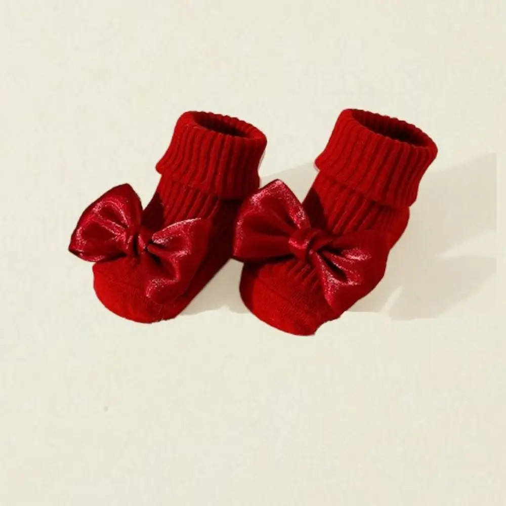 1 Paie Soft Cotton Blend Floor Sock Anti-Slip Sole Stretch Cuff Anti-Slip Sock Breathable Fabric Ribbed Knit