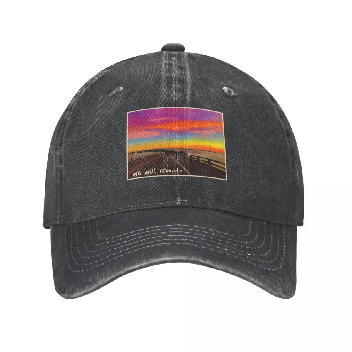 We Will Rebuild - Sanibel Island Causeway Cowboy Hat Sports Cap Wild Ball Hat Golf Wear Men Women's