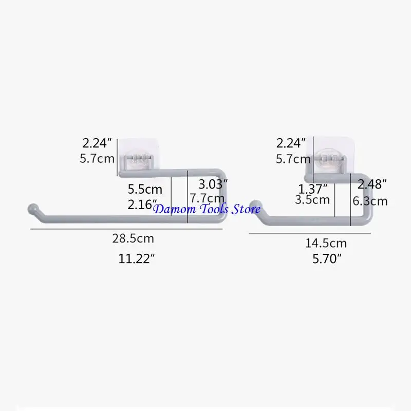 57be Nhà vệ sinh Giá tường Tường Tissue Roll Trình phân phối dưới tủ bọc nhựa giá khăn không thấm nước