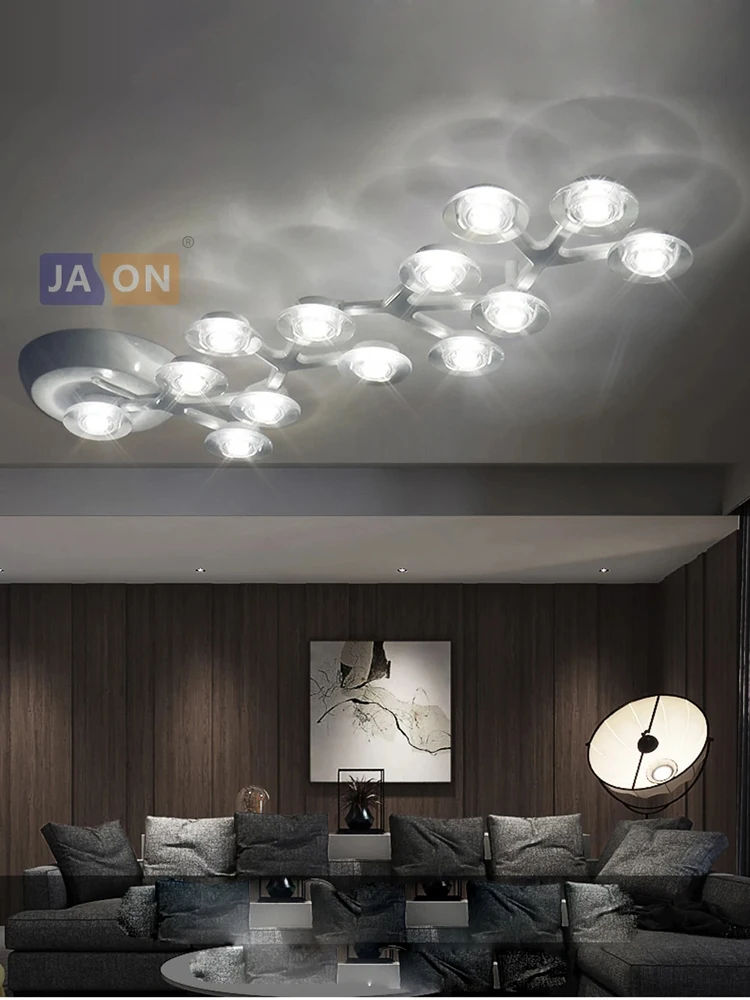 

Home Deco Lucky Stars White Black Chandelier Lighting Ceiling Lights.LED Ceiling Light. Ceiling Lamp For Living Room