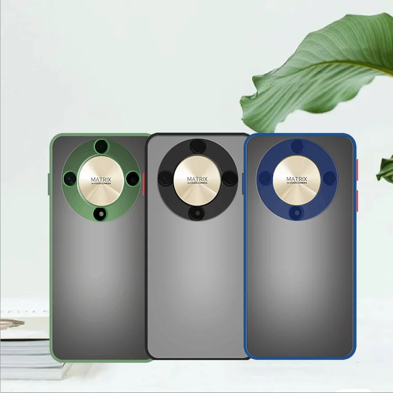 

For Honor Magic 6 Lite Case Honor Magic 6 Lite Cover Soft Silicone Matte Translucent PC Capa Back Cover Honor Magic 6 Lite 5G