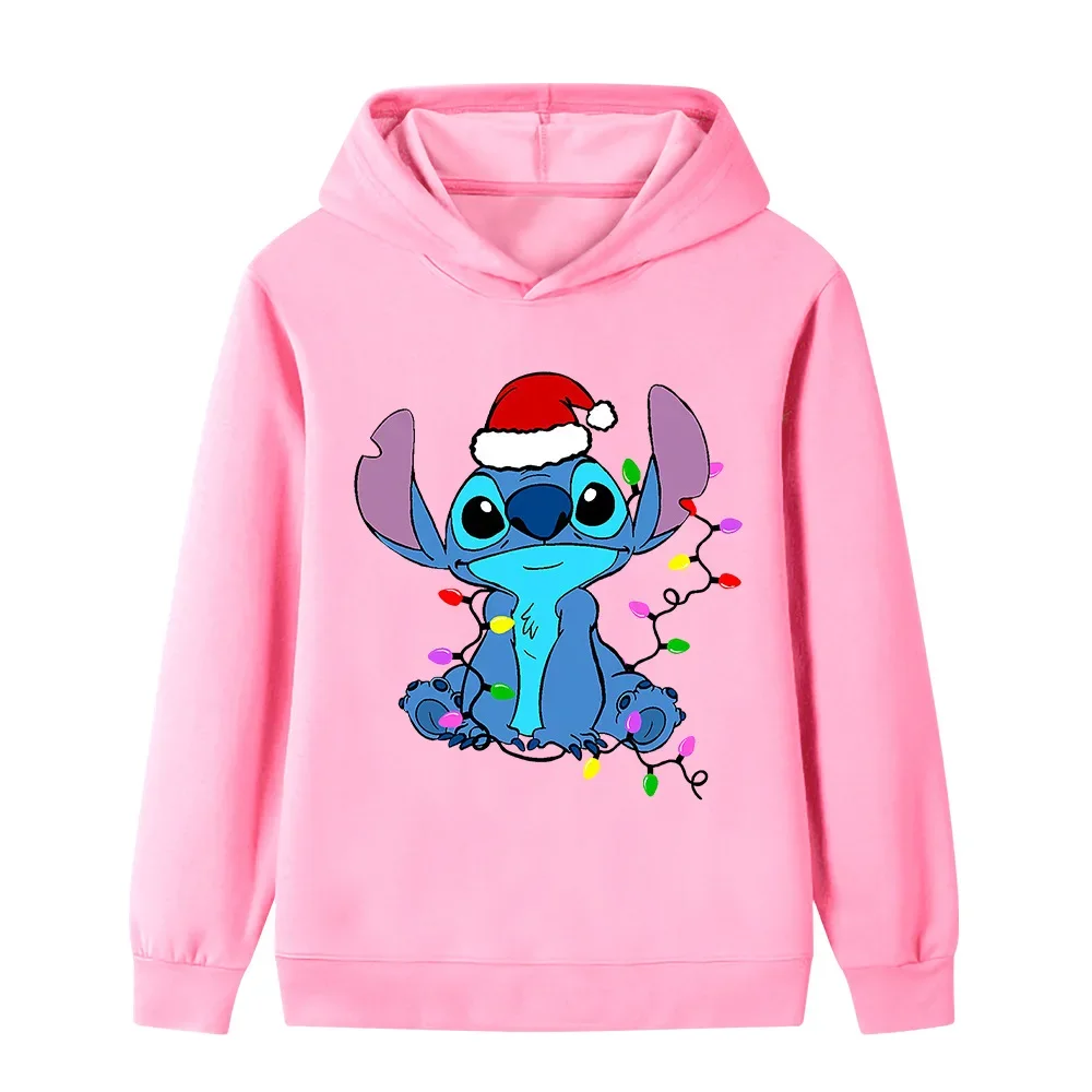 أزياء ديزني غرزة طباعة لطيف الأطفال مقنعين البلوز صبي فتاة الخريف الشتاء اليومية في الهواء الطلق ملابس رياضية فضفاضة دافئة غير رسمية #1