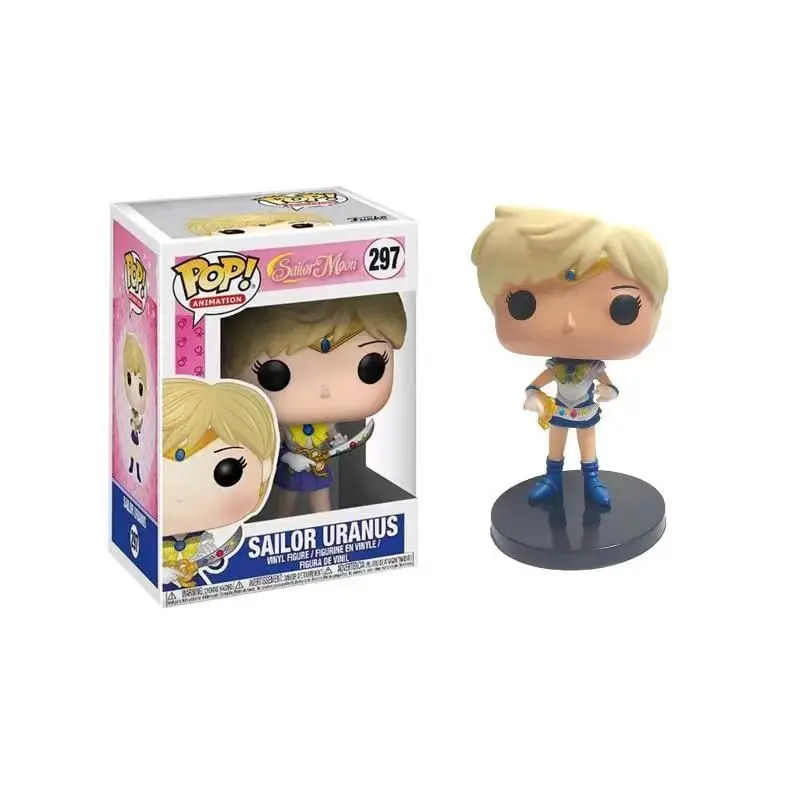 Genuine Sailor Moon Action Figures Funko Pop Anime Figurine Sailor Pluto Uranus Neptune Chibi Moon Saturn Decor Model Toy Gifts