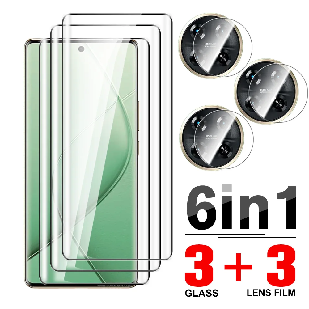 6IN1 9D Full Coverge Protective Glass Case ForTecno Spark 20 Pro Plus 20Pro + Pro+ 5G Screen Protector Tempered Glass Lens Film