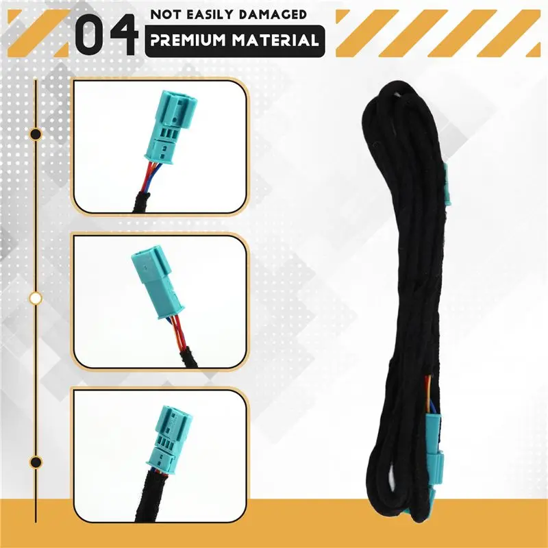 AB16-Illuminated LED Car AC/Radio Footwell Y-Shaped Adapter Cable Diverter For BMW F30 F32 F34 M3