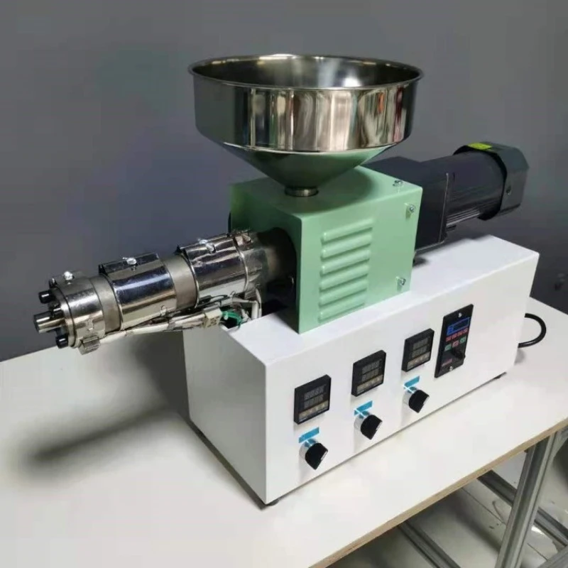 SJ25 Micro Wire Drawing Tube and Profile Extruder Experimental Small Desktop Extruder 3D Printing Filament Extruder