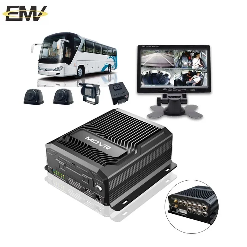 4CH 8CH Dual Lens Mobile Digital Video Recorder 1080P 720P Dash Cam System For Car Bus Truck Vehicle 4G WiFi GPS ADAS BSD