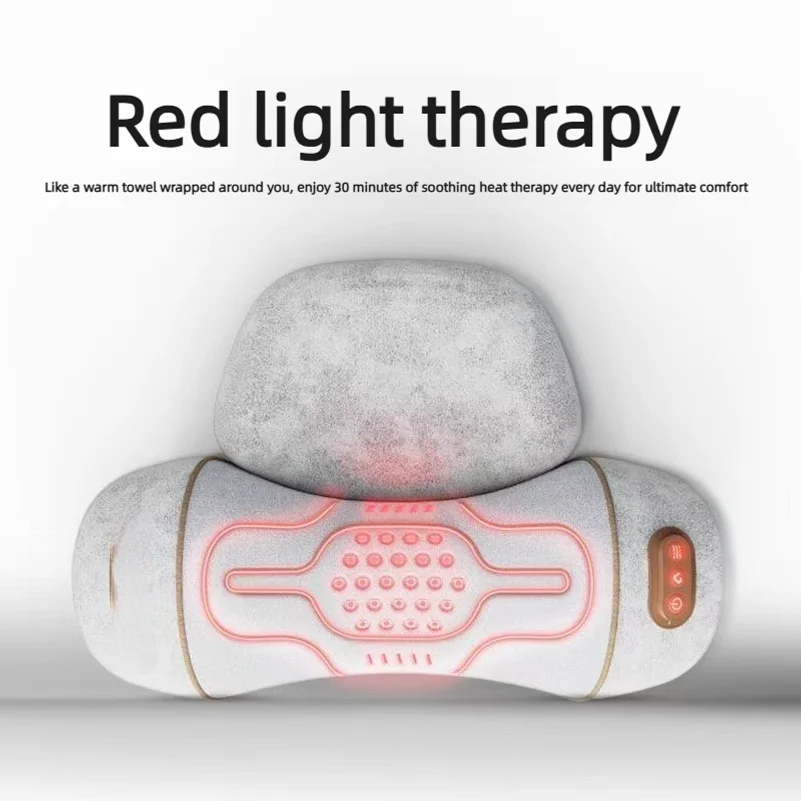 Electric heating an massagepillow fornecksupportspecificallydesigned for sleepinga cylindricalneck pillowthat'sarealgame-changer