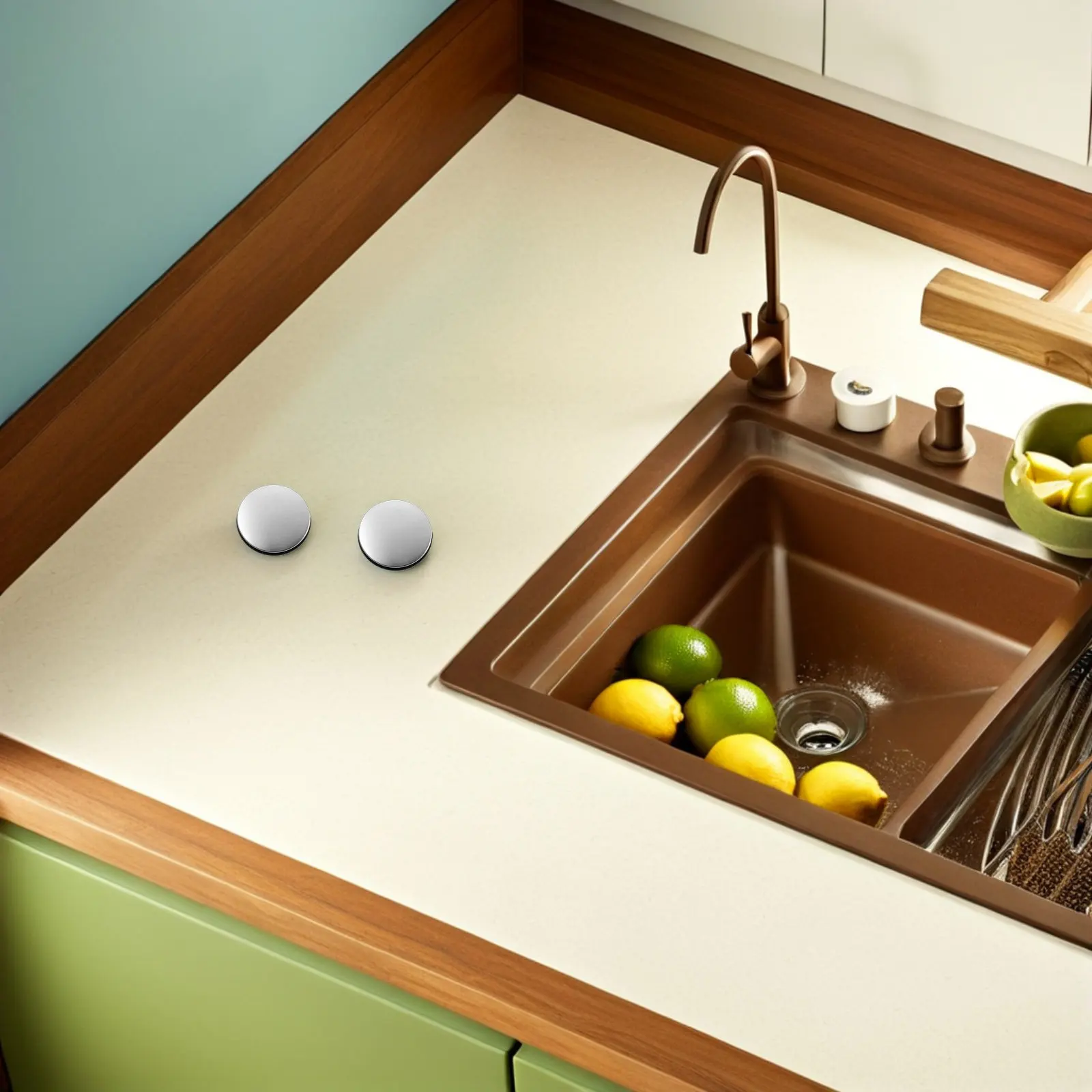 

Комплект из 5 заглушек для отверстий под смеситель из нержавеющей стали, аксессуары для кухонной раковины, накладки для столешниц в ванной