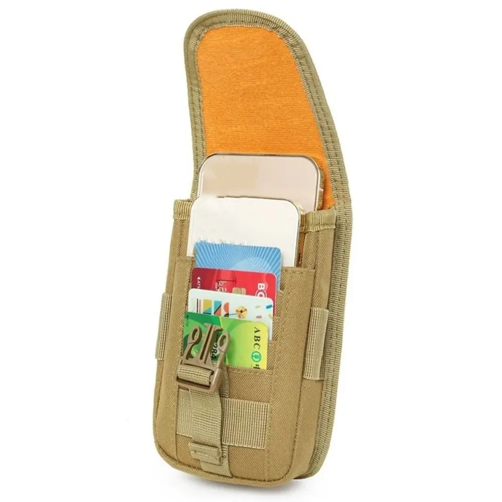 Men's Multifunction Phone Bag Large Capacity Lock Mobile Phone Belt Pouch Waterproof 1000D Nylon Clip-On Case Bag Travel