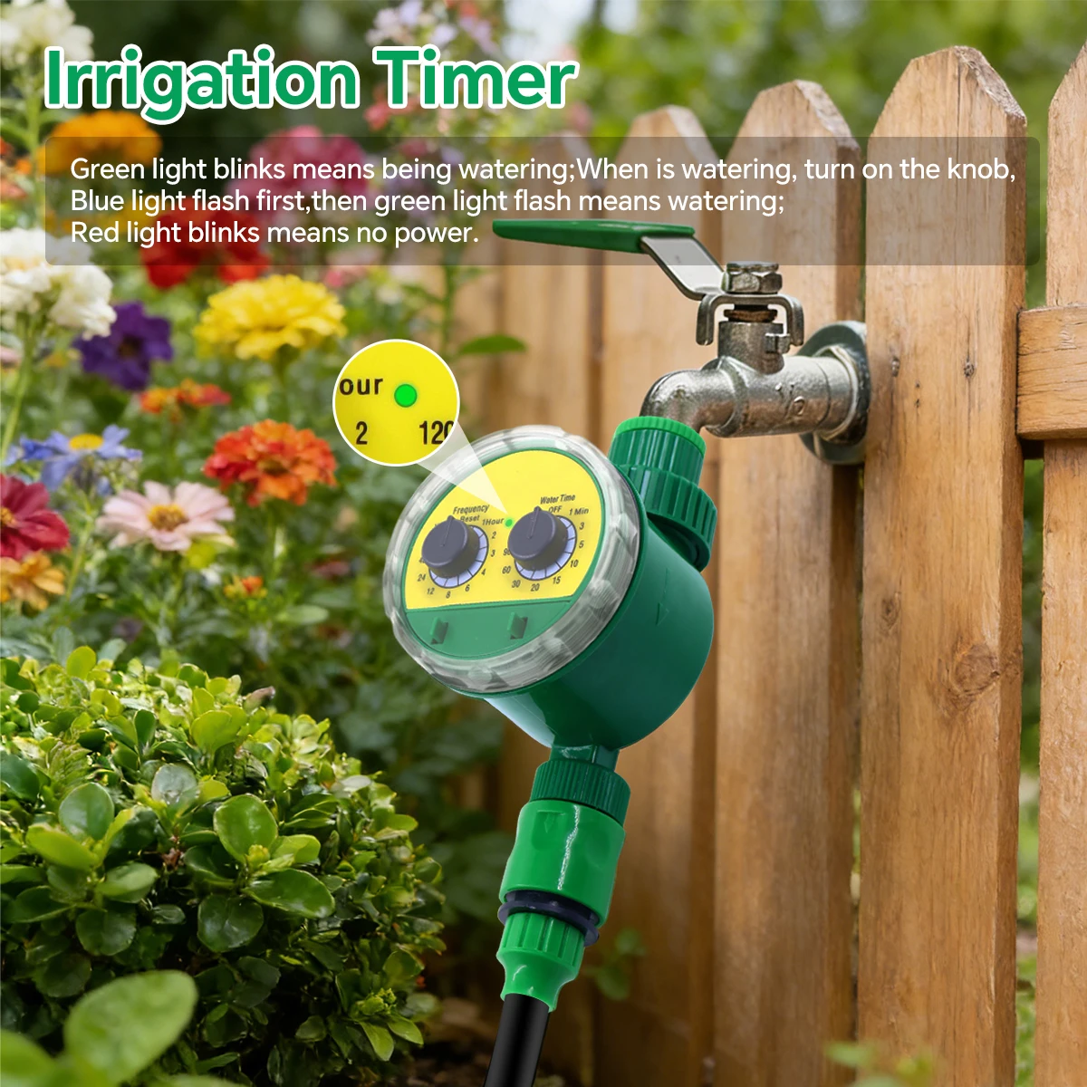 

Dual Dial Code Water timer Home Garden irrigation timer Automatic Watering timer Controller(except North America Area)