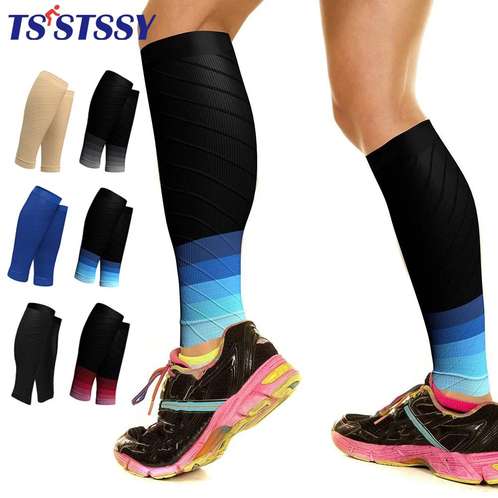 

1Pair Calf Sleeves Lightweight Leg Compression Socks 20-30mmHg for Women Men Varicose Veins, Flight Travel, Nurses, Leg Swollen