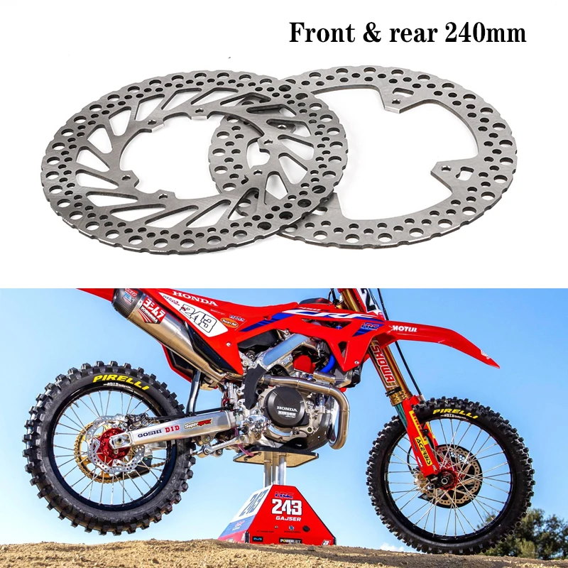 Disques de frein de moto avant et arrière d'origine adaptés aux rotors de frein de motos HONDA CR125 CRF250 CRF450E/R/X