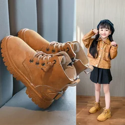 Primavera autunno stivali per bambini Casual Zip stivaletti alla moda per bambini fondo morbido traspirante antiscivolo ragazzi ragazze scarpe alla caviglia