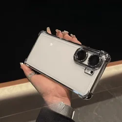 Plating Lens Protection Film Case For Xiaomi POCO X7 Pro X7Pro Four Corners Anti-shock Protection Phone Cover For POCO F7 Ultra