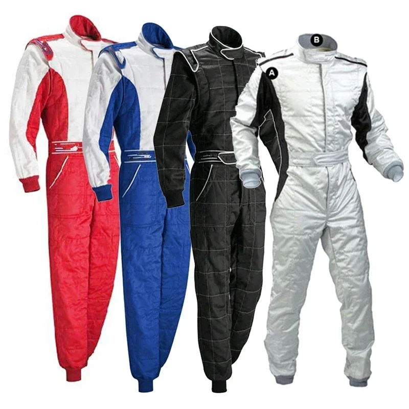 Men Women Professional For F1 Karting Suit Waterproof Car Motorcycle Motocross Racing Club Exercise Clothing Set Overalls 4XL